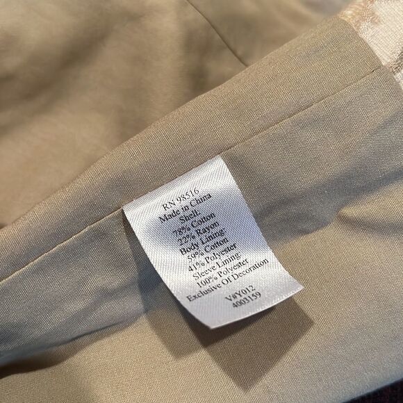 Coldwater Creek Beaded Jacket Blazer 10 - Picture 7 of 11